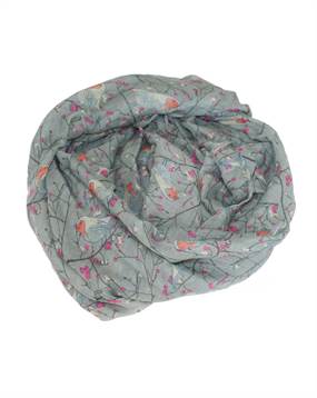 Grå tørklæder med store hvide fugle